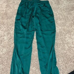 Francesca's Collections Teal Track Pants